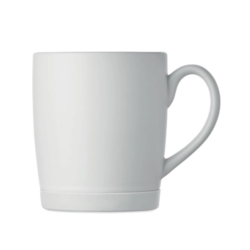 image du produit Mug en céramique avec finition blanche mate et base en silicone