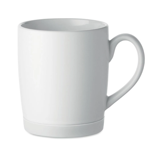image du produit Mug en céramique avec finition blanche mate et base en silicone