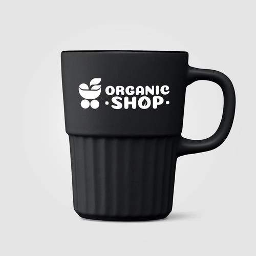 image du produit Mug en céramique avec finition mate et relief cannelé – 445 ml