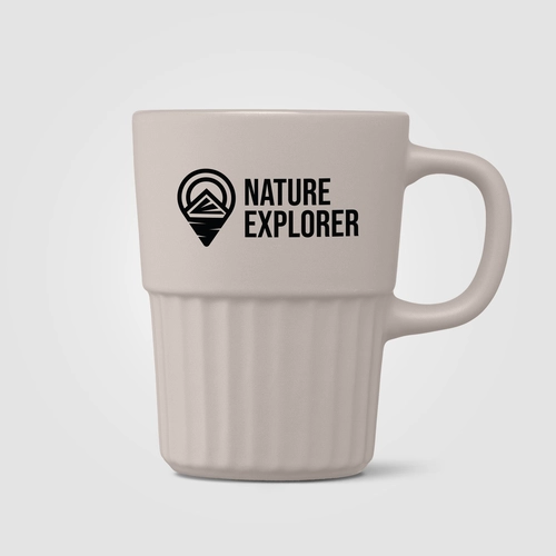image du produit Mug en céramique avec finition mate et relief cannelé – 445 ml