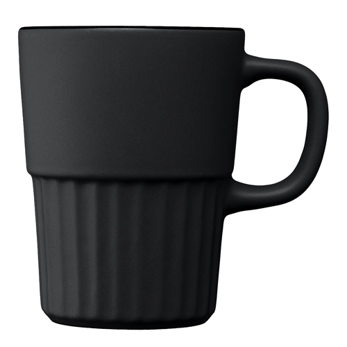image du produit Mug en céramique avec finition mate et relief cannelé – 445 ml
