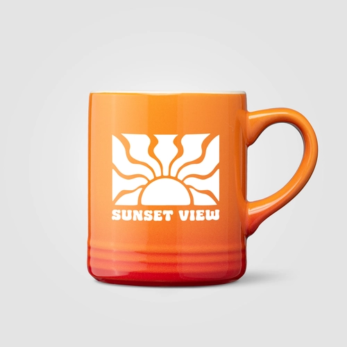 image du produit Mug en céramique effet ombré - 355 ml