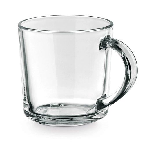 image du produit Mug en verre avec smiley sur le fond - Tasse SOFFY 280 ml