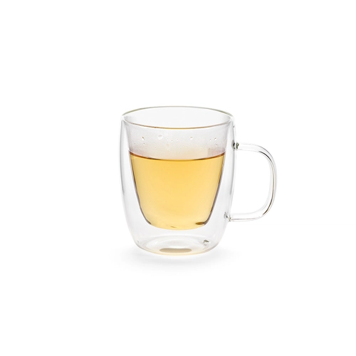 image du produit Mug en verre borosilicate 250 ml double paroi avec anse