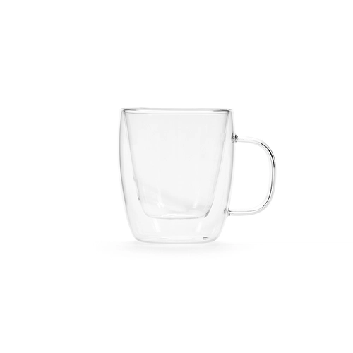 image du produit Mug en verre borosilicate 250 ml double paroi avec anse