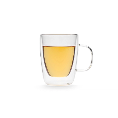 image du produit Mug en verre borosilicate 300 ml double paroi avec anse