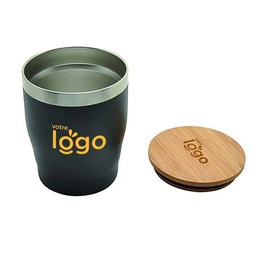 image du produit Mug isotherme NAGANO 300 ml - avec couvercle en bambou