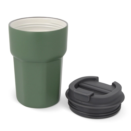image du produit Mug thermos 350 ml en acier inox et céramique