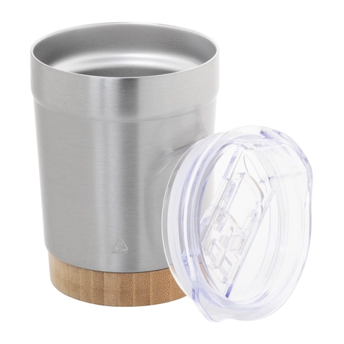 image du produit Mug thermos isotherme 300 ml en inox et bambou