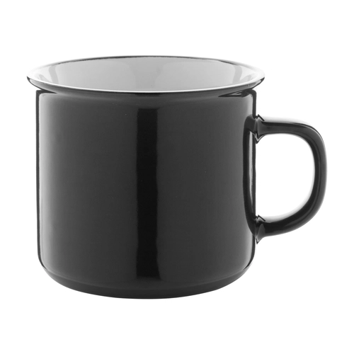 image du produit Mug vintage 300 ml personnalisé avec des bords noirs