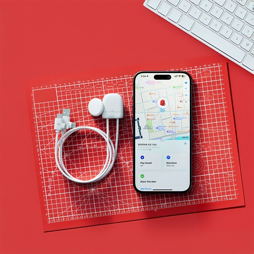 image du produit Multicâble ICE-TAG avec transfert de données - Apple & Android