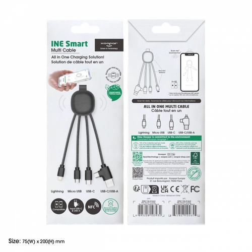 image du produit Multicâble version premium XOOPAR - avec NFC
