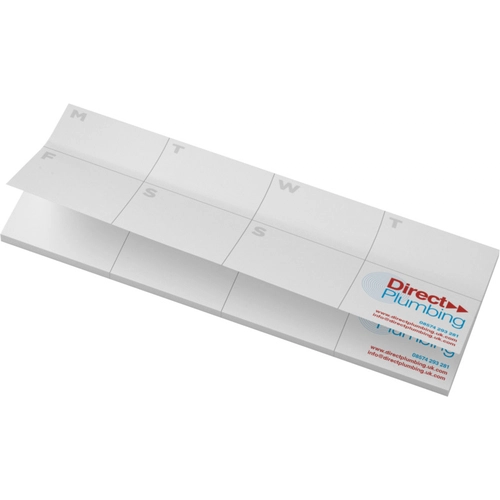 image du produit Notes autocollantes recyclées Sticky-Mate® avec agenda imprimé