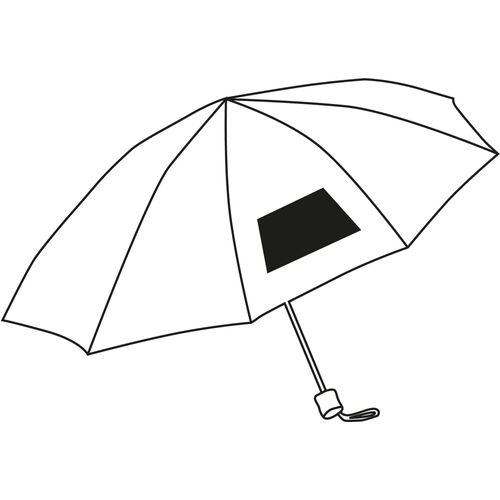 image du produit Parapluie pliable 96 cm avec baleinage en fibre de verres