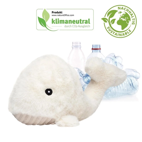 image du produit Peluche baleine en RPET - convient aux enfants