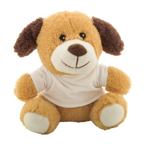 image du produit Peluche chien en PET recyclé - personnalisation du T-shirt