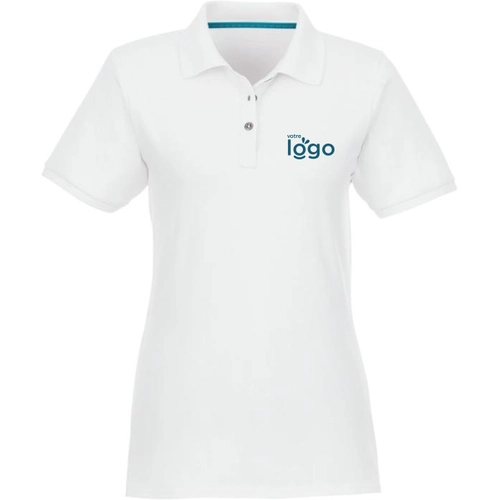 image du produit Polo bio recyclé manches courtes Femme 220g - Coton certifié GOTS