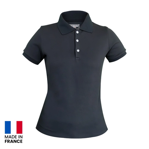 image du produit Polo femme made in France 220gr/m2 3 boutons - teinté et tricoté en France