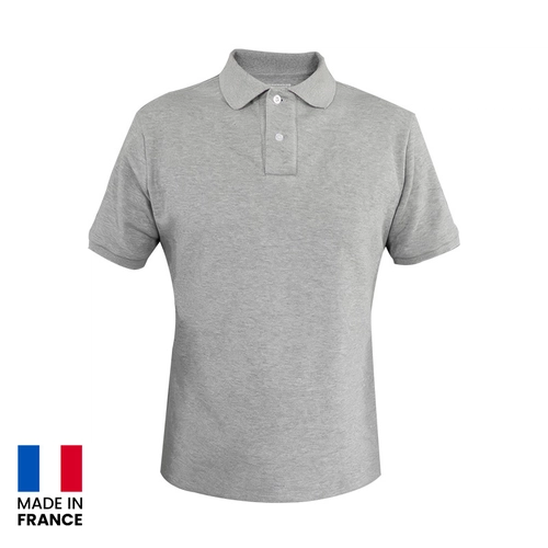 image du produit Polo homme made in France 220gr/m2 2 boutons- teinté et tricoté en France