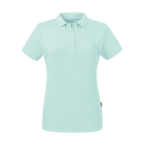 image du produit Polo pour femme en coton avec col à trois boutons