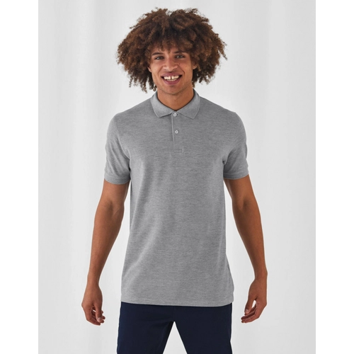 image du produit Polo pour homme en coton avec col à deux boutons