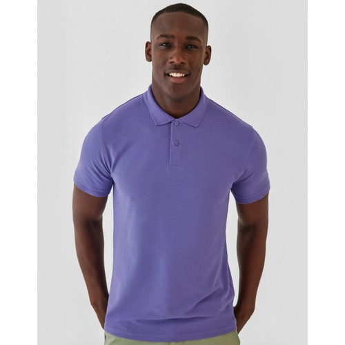 image du produit Polo pour homme en coton avec col à deux boutons