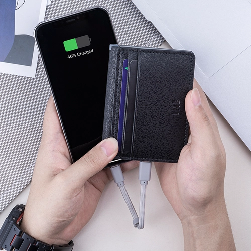 image du produit Porte cartes anti RFID avec powerbank 3 000 mAh 