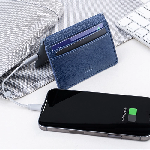 image du produit Porte cartes anti RFID avec powerbank 3 000 mAh 