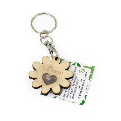 image du produit Porte-clé graines et bois