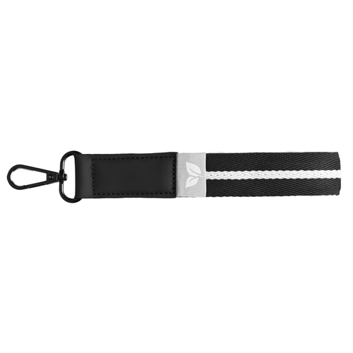 image du produit Porte-clés en rPET tissé motif chevron avec mousqueton à pression