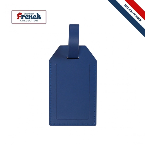 image du produit Porte-étiquette bagage en cuir régénéré - made in France