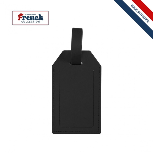 image du produit Porte-étiquette bagage en cuir régénéré - made in France