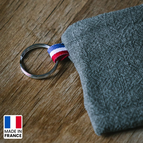 image du produit Porte monnaie POL & ROSA fabriqué en France - avec anneau porte clés