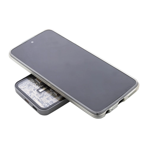 image du produit Power bank en aluminium recyclé avec boîtier semi-transparent