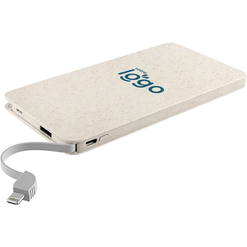 image du produit Powerbank 10000 mAh rectangle en bioplastique