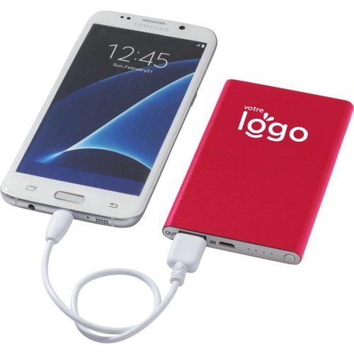 image du produit Powerbank 4000 mAh - Batterie de secours en aluminium 