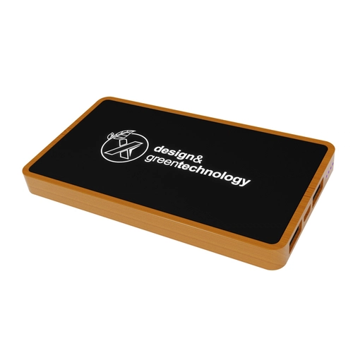 image du produit Powerbank 5000 mAh en bois FSC avec logo lumineux