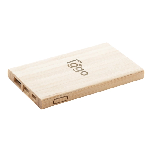 image du produit Powerbank BOOSTER en bambou 4000 mAh