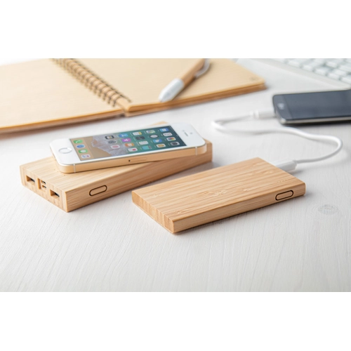 image du produit Powerbank BOOSTER en bambou 4000 mAh