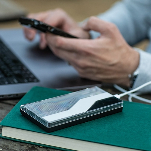 image du produit Powerbank en plastique recyclé - batterie nomade 10 000 mAh