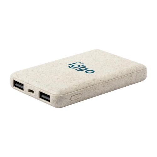 image du produit Powerbank SHINDEN fibre de blé 5000 mAh 2 USB