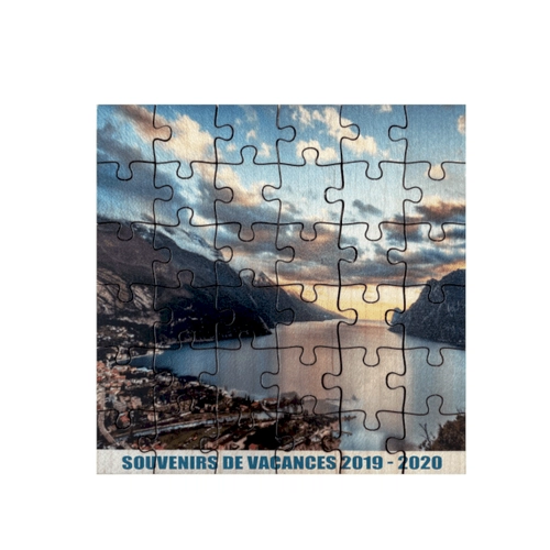 image du produit Puzzle carré en bois made in France - 9,5x9,5 cm