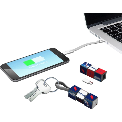 image du produit Rubik's mobile charging câble set - antistress