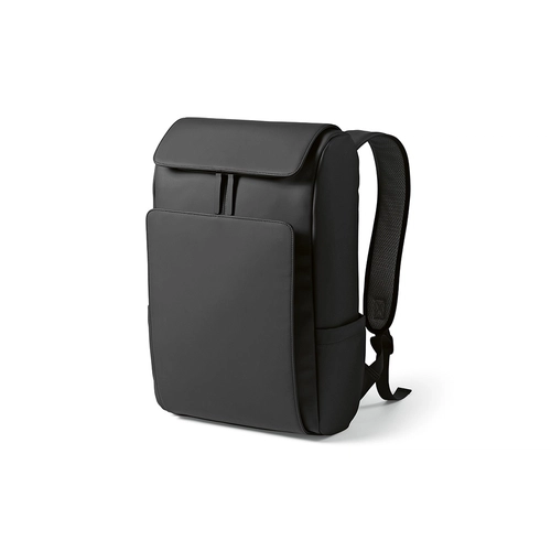 image du produit Sac à dos 20l en PU recyclé avec poche pour ordinateur portable au dos - deux poches frontales