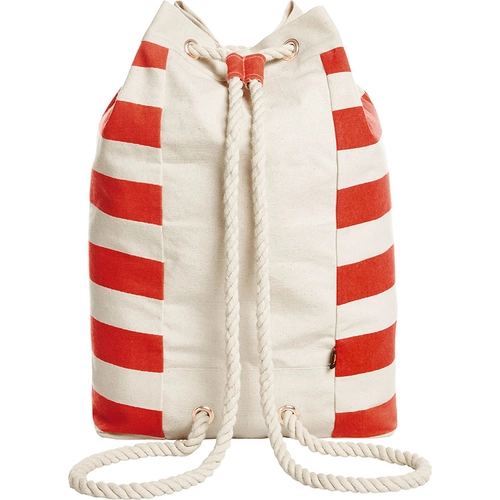 image du produit Sac à dos BEACH en coton style marinière