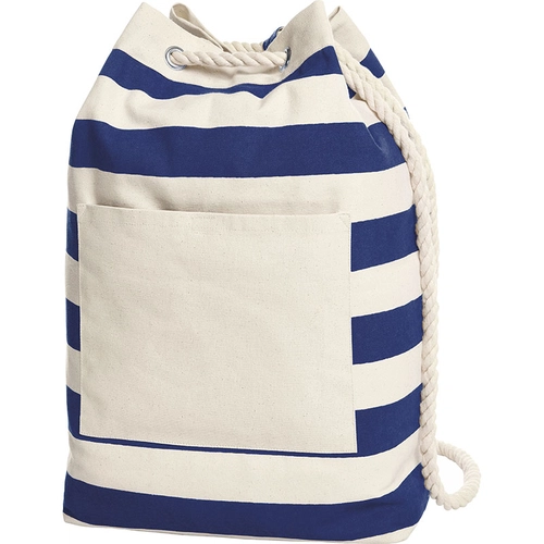 image du produit Sac à dos BEACH en coton style marinière