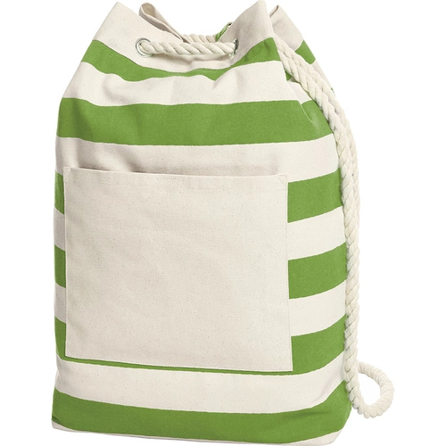 image du produit Sac à dos BEACH en coton style marinière