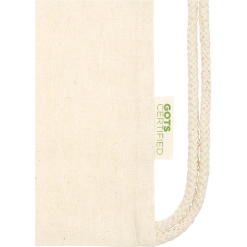 image du produit Sac à dos en coton avec fermeture à cordon - sac 140g 5 litres certifié GOTS