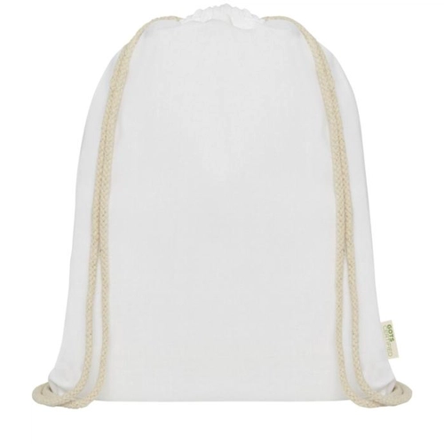 image du produit Sac à dos en coton avec fermeture à cordon - sac 140g 5 litres certifié GOTS