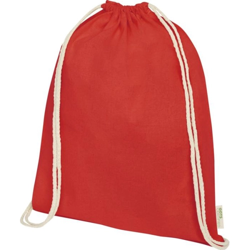 image du produit Sac à dos en coton avec fermeture à cordon - sac 140g 5 litres certifié GOTS